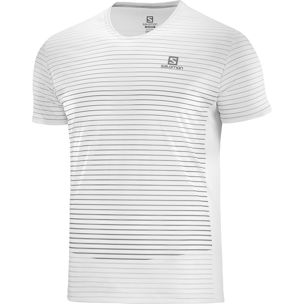 Salomon Israel SENSE M - Mens T shirts - White (SCZI-82536)